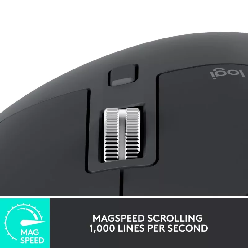 LOGITECH MX Master 3S - Kabellose Maus - Graphit