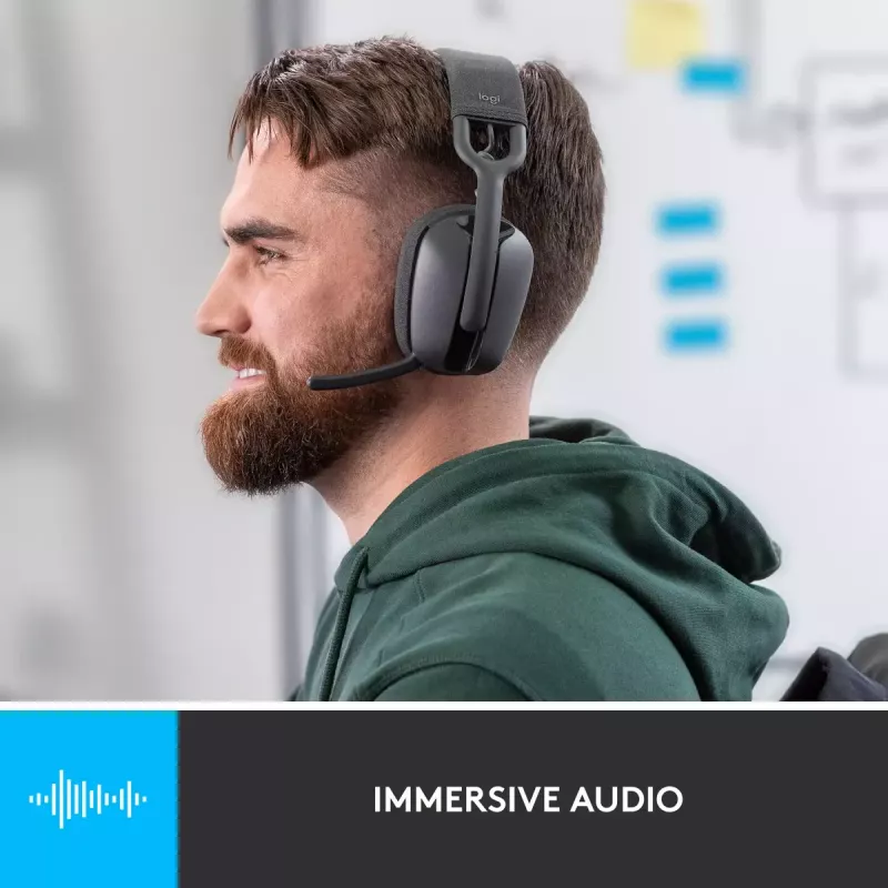 LOGITECH Headset - Zone Vibe 100 - Kabellos - Bluetooth - Graphit