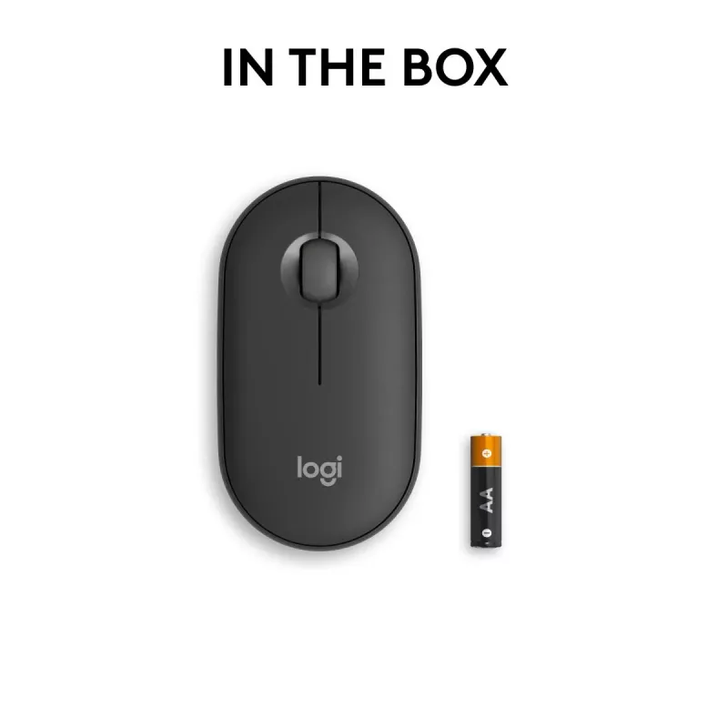 Maus Logitech M350S Schwarz USB Optisch Kabellos