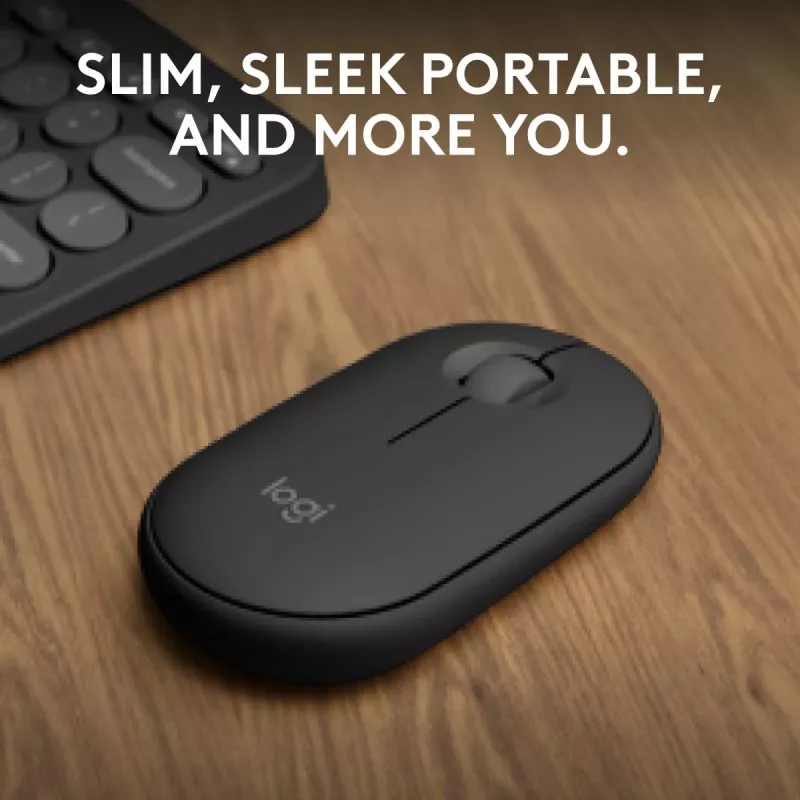 Maus Logitech M350S Schwarz USB Optisch Kabellos