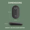 Maus Logitech M350S Schwarz USB Optisch Kabellos
