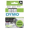 Authentische DYMO D1 Etiketten | Schwarzer Druck auf transparenter Folie | 9 mm x 7 m | Selbstklebende Etiketten für LabelManager Etikettendrucker | Hergestellt in Europa