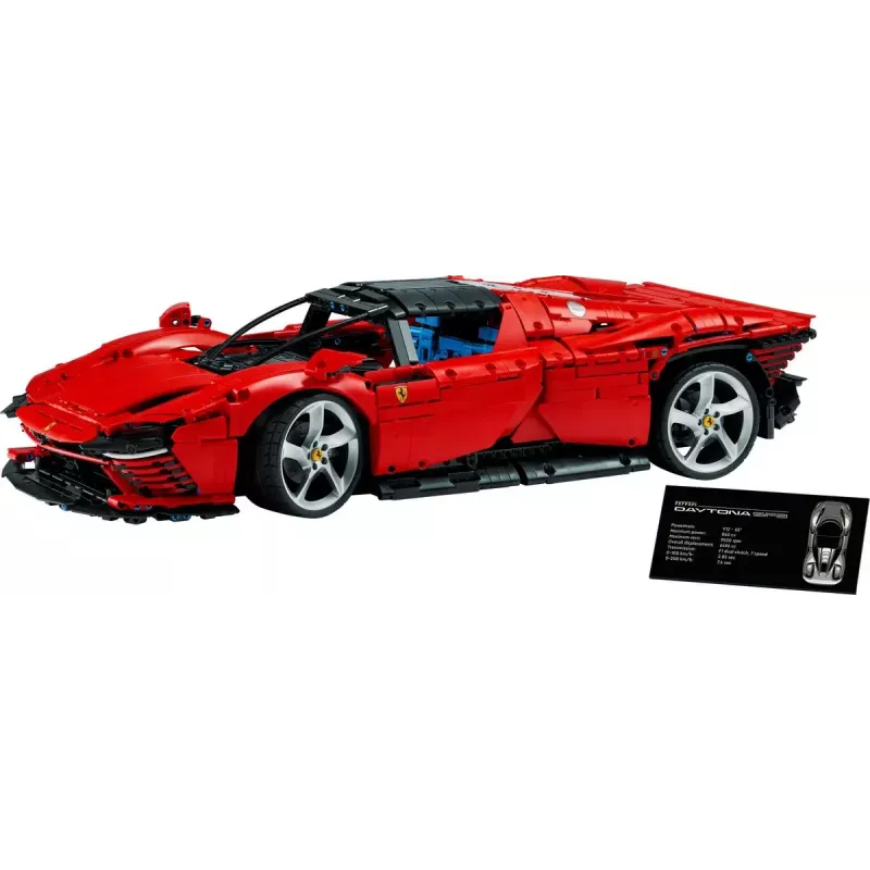 LEGO Technic Bausatz Ferrari Daytona SP3 im Maßstab 1:8, 3 778 Teile, rot, 6,99 kg