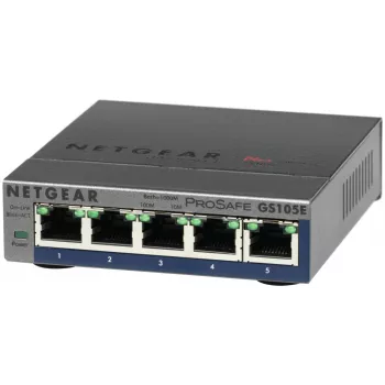 NETGEAR GS105E-200PES Netzwerk-Switch Managed L2/L3 Gigabit Ethernet (10/100/1000) Grau