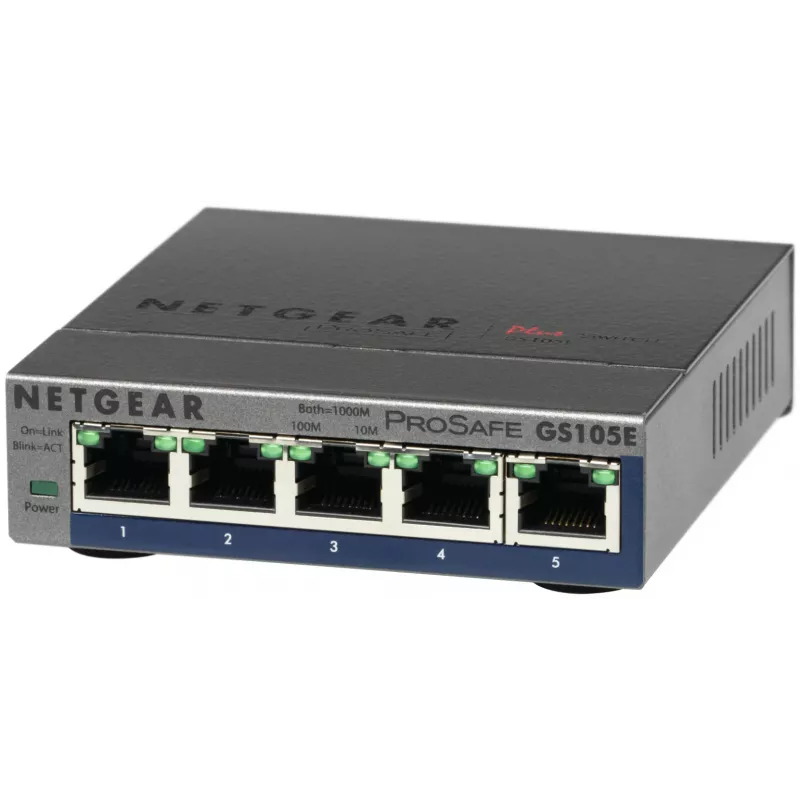 NETGEAR GS105E-200PES Netzwerk-Switch Managed L2/L3 Gigabit Ethernet (10/100/1000) Grau