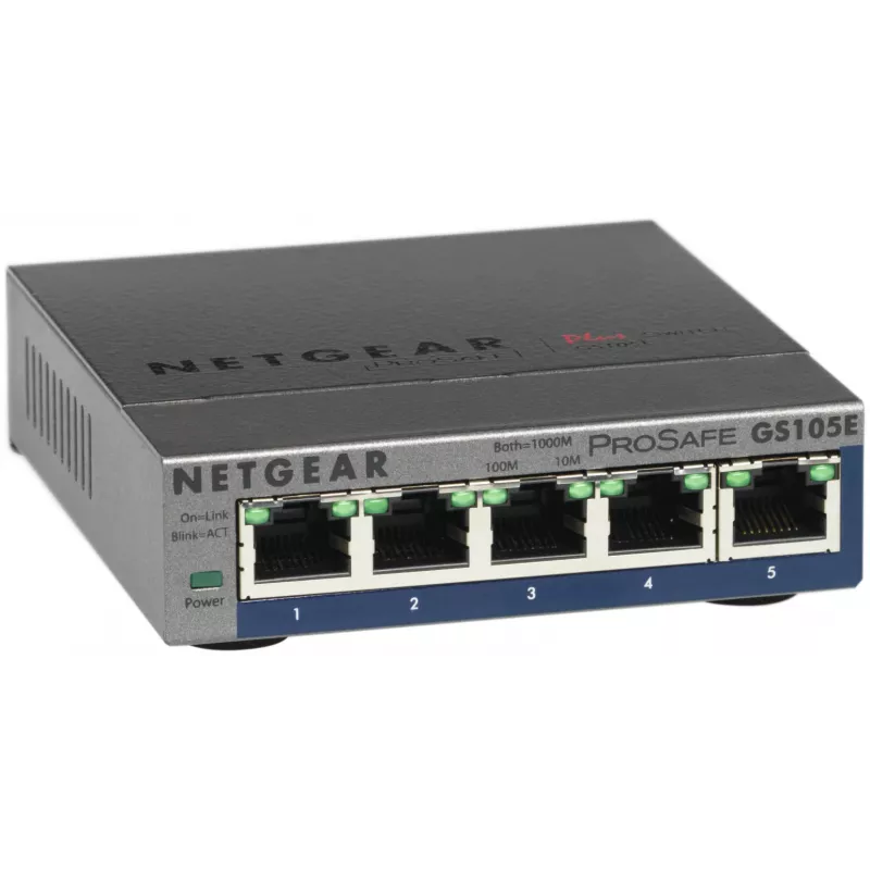 NETGEAR GS105E-200PES Netzwerk-Switch Managed L2/L3 Gigabit Ethernet (10/100/1000) Grau