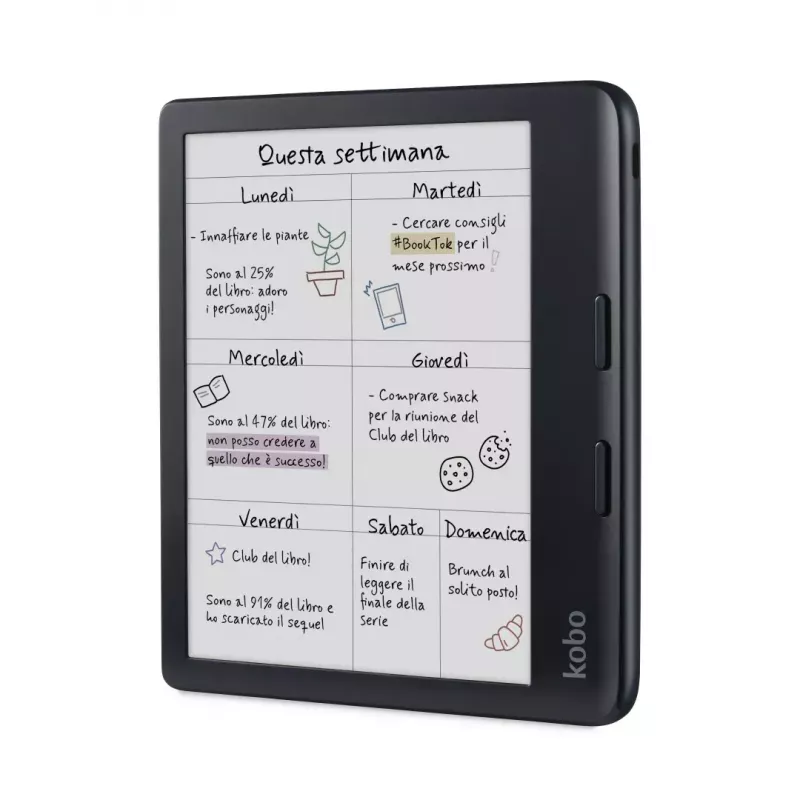 E-Book-Reader Kobo Libra Colour 7 Zoll E Ink Kaleido, 32 GB, 1264×1680, Wi‑Fi, Bluetooth, wasserfest, USB‑C
