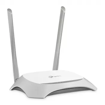 TP-Link TL-WR840N Wireless Router Fast Ethernet Single-Band (2,4 GHz) Grau, Weiß