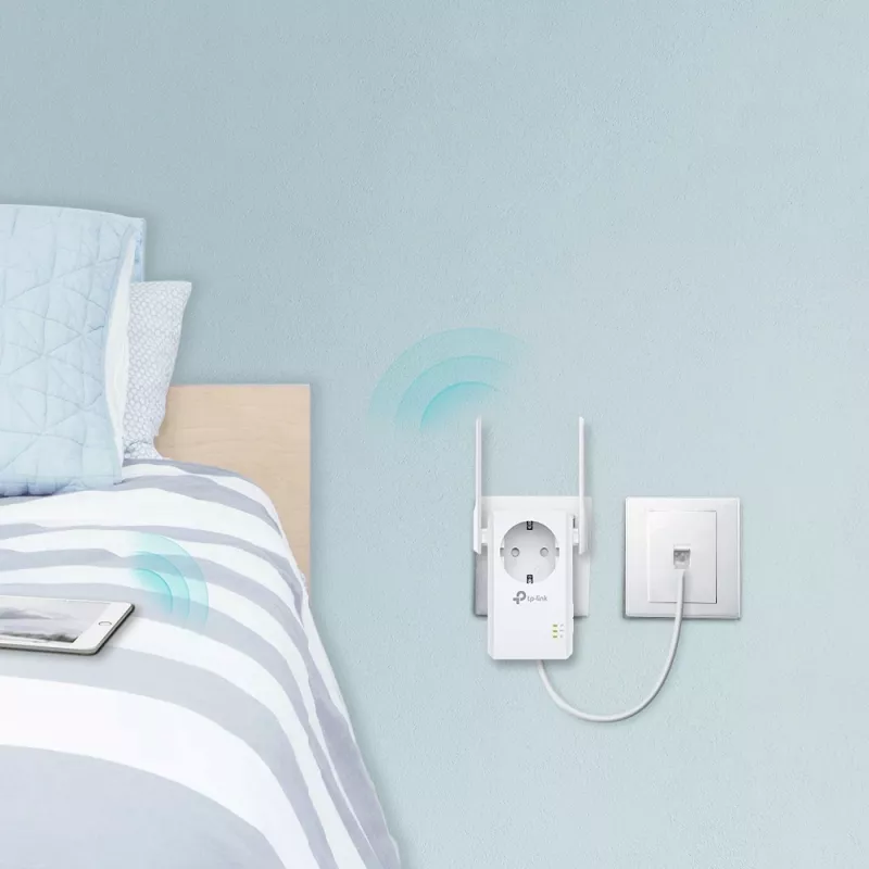 TP-Link TL-WA860RE N300 WLAN-Repeater mit AC-Durchschleifsteckdose