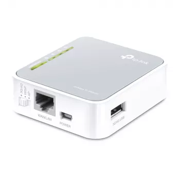 TP-Link TL-MR3020 WLAN-Router Fast Ethernet Single-Band (2,4 GHz) 4G Silber, Weiß