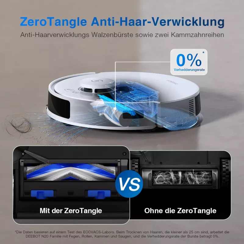 Ecovacs DEEBOT N20 Saugroboter, Weiß
