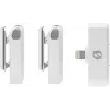 Drahtloses Mikrofonsystem Rode Wireless Micro Lightning – omnidirektional, 48 kHz/24-Bit, 7 h Akku, 100 m Reichweite, weiß