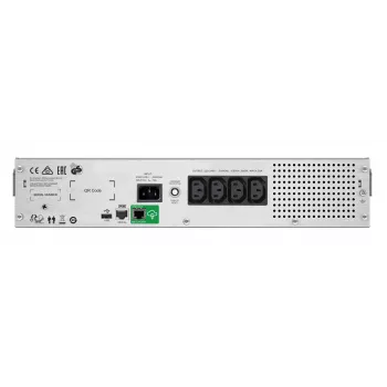 APC Smart-UPS C, Line Interactive, 1500VA, Rackmount 2U, 230V, 4x IEC C13 Steckdosen, SmartConnect Port, USB und serielle Kommunikation, AVR, Grafik-LCD