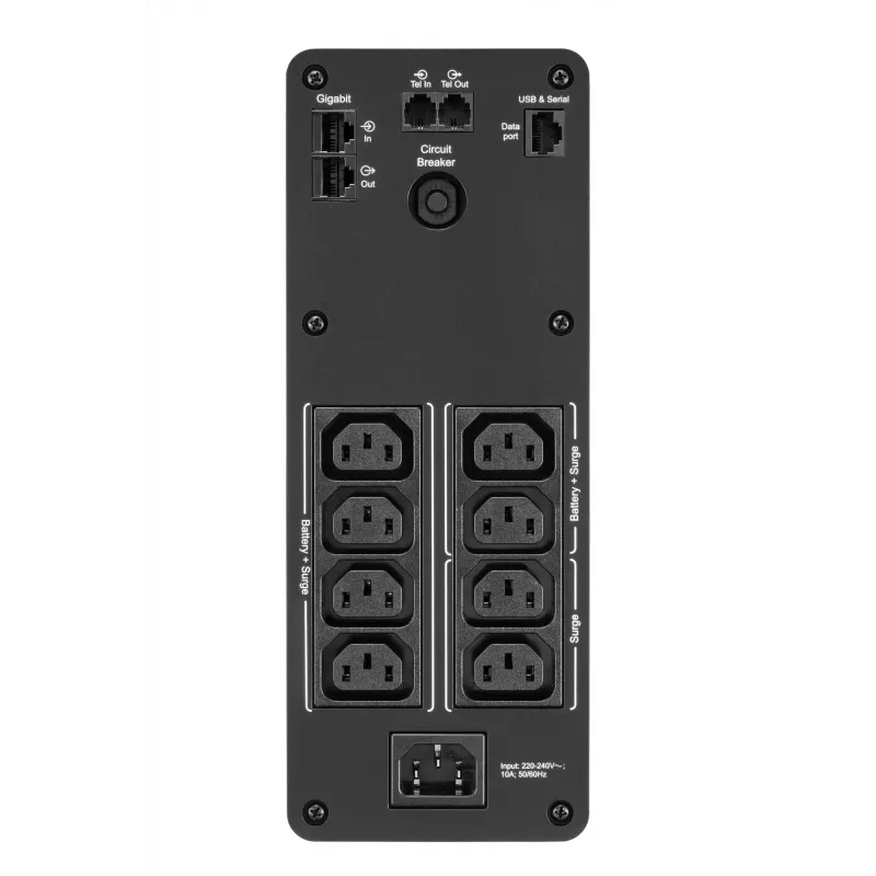 APC Back-UPS Pro, 1200VA/720W, Tower, 230V, 8x IEC C13 Steckdosen, Sinuswelle, AVR, USB Typ A + C Anschlüsse, LCD, Benutzeraustauschbare Batterie