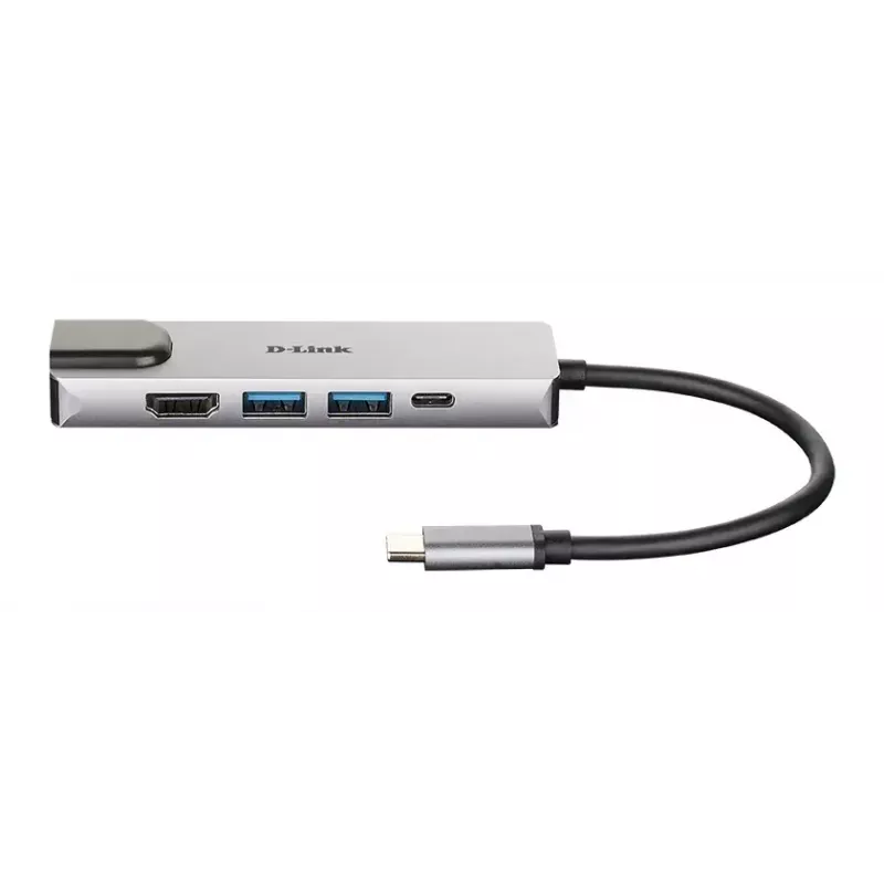 D-Link 5-in-1 USB-C Hub mit HDMI/Ethernet und Power Delivery