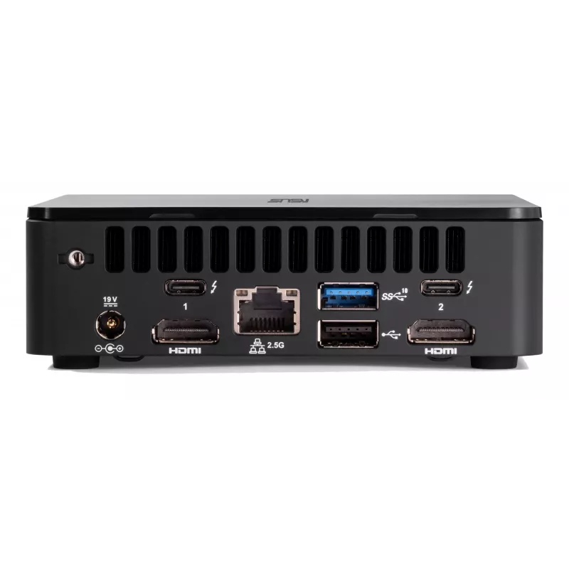 ASUS NUC 12 Pro Kit RNUC12WSKI700002I Mini-PC Barebone, Intel Core i7-1260P, Intel Iris Xe Graphics, 2x DDR4 SO-DIMM (max. 64 GB), 2x M.2, Wi-Fi 6E, Bluetooth 5.2, 2,5GbE, Schwarz