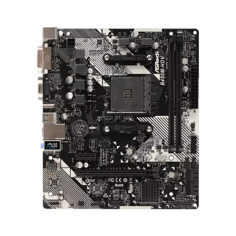 Motherboard ASRock B450M-HDV R4.0 AMD B450 Socket AM4 micro ATX