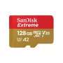 SanDisk Extreme microSDXC 128GB + SD-Adapter, 190 MB/s Lesegeschwindigkeit, 90 MB/s Schreibgeschwindigkeit, A2, C10, V30, UHS-I U3