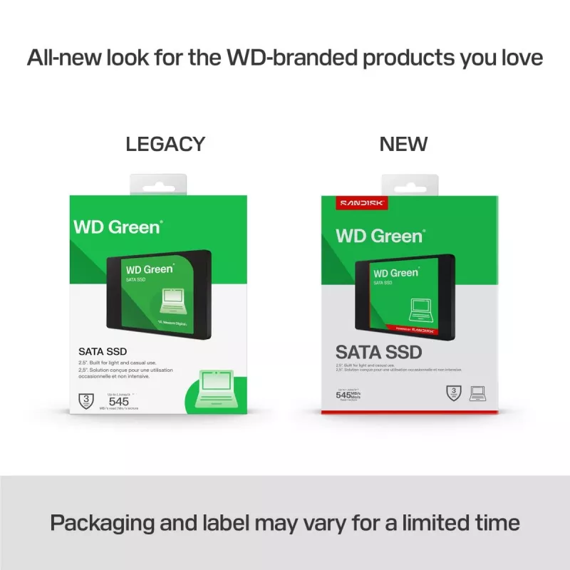 WESTERN DIGITAL SSD - WD Green - 1 TB - SATA 6 Gb/s - 2,5 Zoll/7 mm Gehäuse
