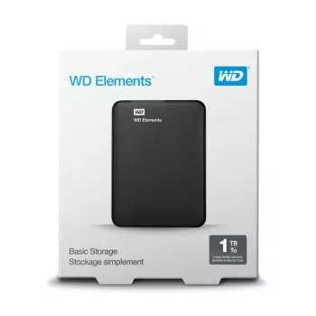 Externe Festplatte Western Digital 1TB 2.5 Zoll USB 3.2 Gen 1 WDBUZG0010BBK-WESN