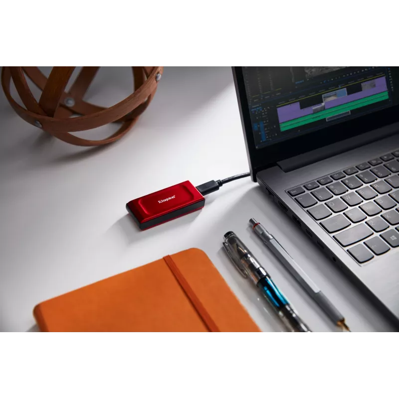 Kingston Technology 1TB XS1000 Rot Externe USB 3.2 Gen 2 Tragbare Solid-State-Festplatte