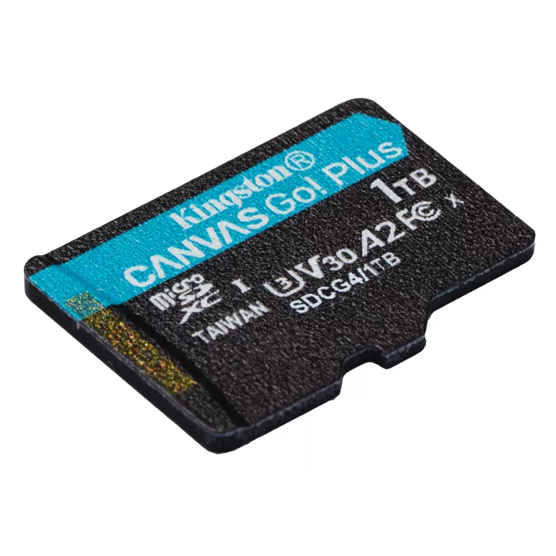 Kingston Technology 1TB microSDXC Canvas Go Plus Gen4 200MB/s A2 U3 V30 Karte + Adapter