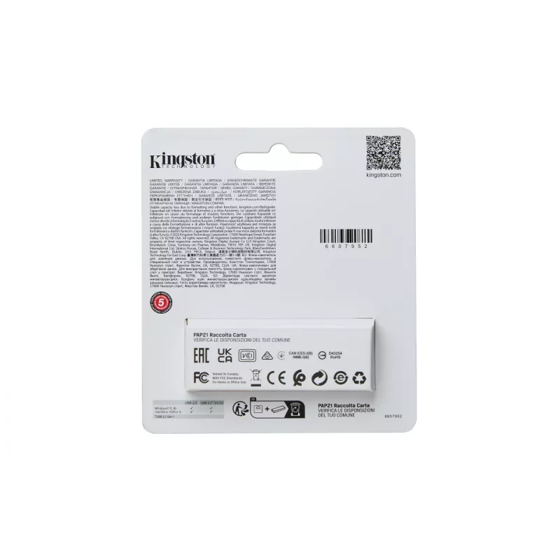 Kingston Technology DataTraveler 128GB Portable USB 3.2 Gen 1 Exodia S (Schwarz/Türkis)