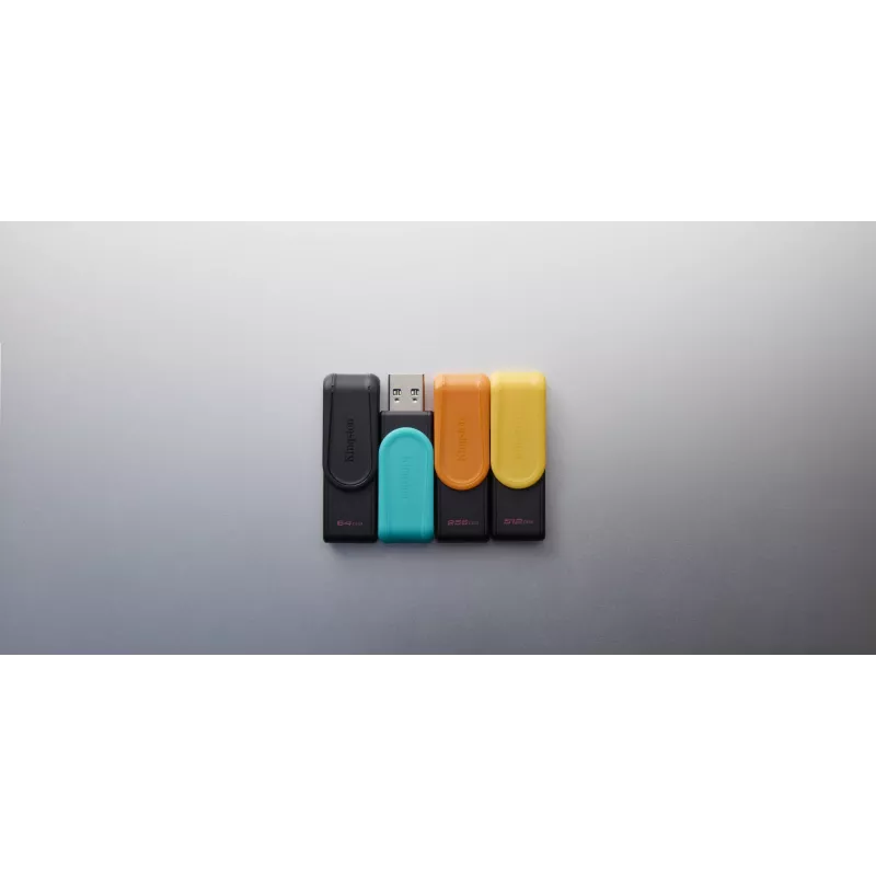 Kingston Technology DataTraveler 256GB tragbarer USB 3.2 Gen 1 Exodia S (Schwarz/Orange)