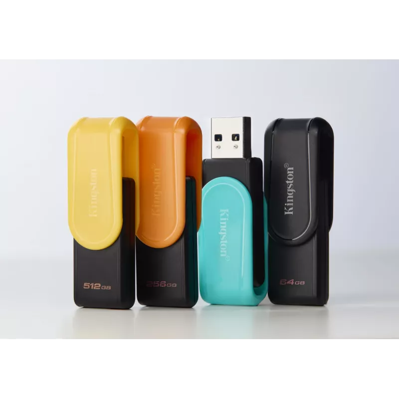Kingston Technology DataTraveler 256GB tragbarer USB 3.2 Gen 1 Exodia S (Schwarz/Orange)
