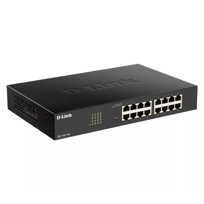 D-Link DGS-1100-24PV2 Managed L2 Gigabit Ethernet (10/100/1000) Power over Ethernet (PoE) Schwarz
