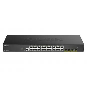 D-Link 24-Port Gigabit Smart Managed Switch mit 4x 10G SFP+, Managed, L3, Gigabit Ethernet (10/100/1000), Vollduplex, Rack-Montage