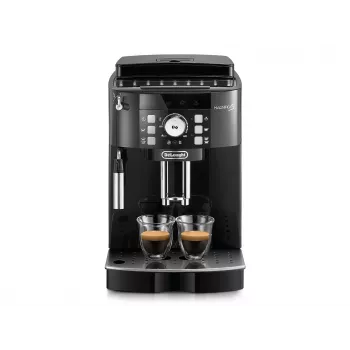 Espressomaschine DeLonghi ECAM 21.117 B Magnifica S — vollautomatisch, 1,8 l Wassertank, 250 g Bohnenbehälter, 15 bar, 2 Ausläufe