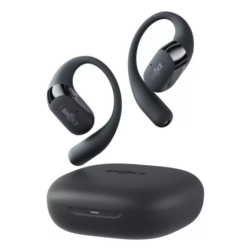 Shokz OpenFit 2 kabellose Open-Ear-Kopfhörer, Schwarz