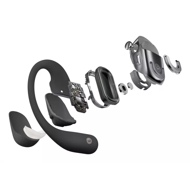 Shokz OpenFit 2 kabellose Open-Ear-Kopfhörer, Schwarz