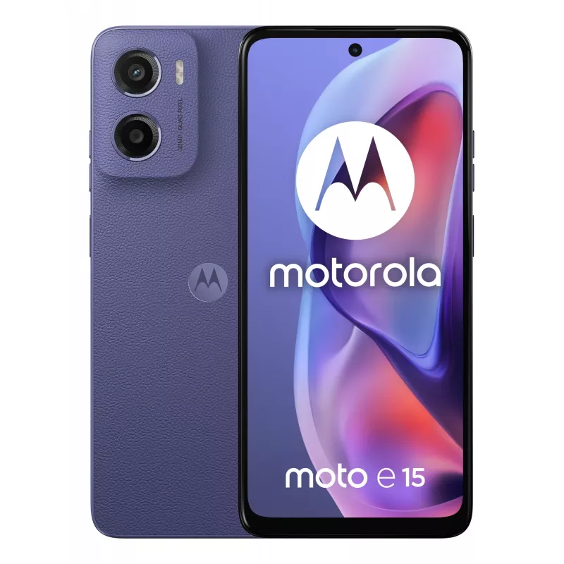 Motorola moto e15 16,9 cm (6,67 Zoll) Dual-SIM Android 14 Go Edition 4G USB Typ-C 2 GB 64 GB 5200 mAh Lavendel