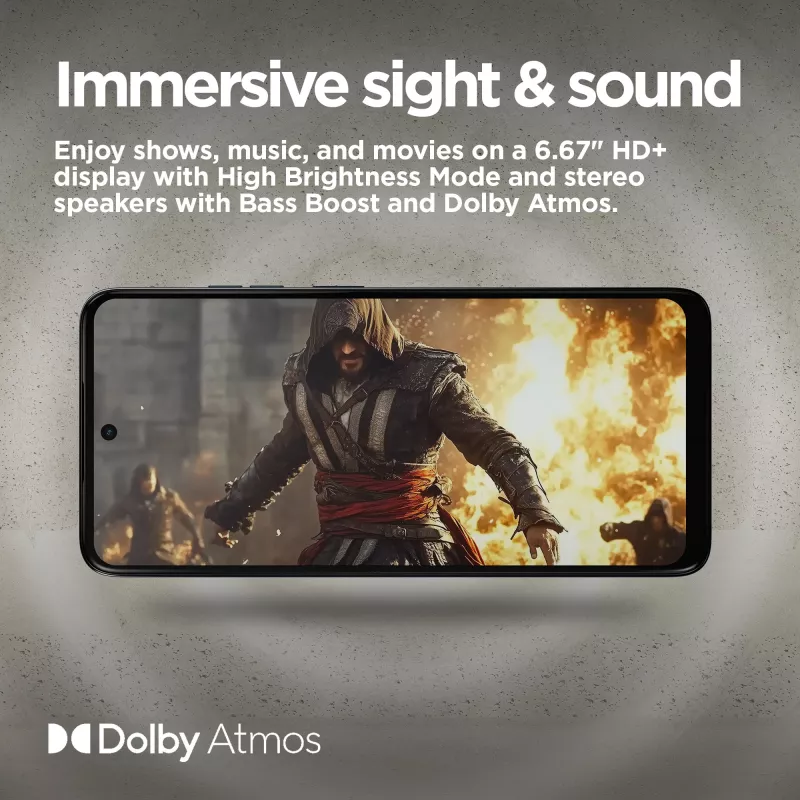 Motorola moto e15 16,9 cm (6,67 Zoll) Dual-SIM Android 14 Go Edition 4G USB Typ-C 2 GB 64 GB 5200 mAh Lavendel