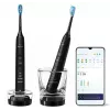 Philips Sonicare DiamondClean 9000 HX9914/54 Schallzahnbürsten-Set, 2 Griffe, 2 Bürstenköpfe, 4 Modi, Schwarz