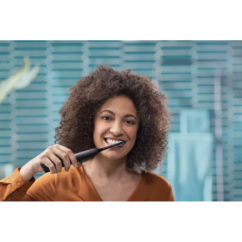 Philips Sonicare DiamondClean 9000 HX9914/54 Schallzahnbürsten-Set, 2 Griffe, 2 Bürstenköpfe, 4 Modi, Schwarz