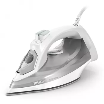 Philips 5000 Serie DST5010/10 Bügeleisen Dampfbügeleisen SteamGlide Plus Bügelsohle 2400 W Grau, Weiß