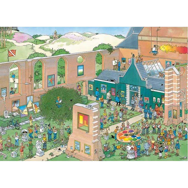 Jan van Haasteren Der Kunstmarkt 1000 Teile, 1000 Stk., Comics, 12 Jahre