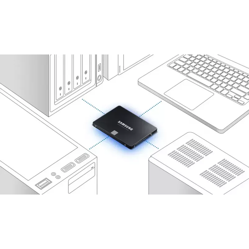 SSD-Laufwerk Samsung 2000 GB 2,5 Zoll SATA III MZ-77E2T0B/EU