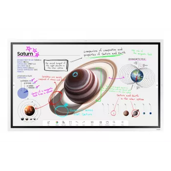 Samsung WM55B interaktives Whiteboard 139,7 cm (55 Zoll) 3840 x 2160 Pixel Touchscreen Grau, Weiß