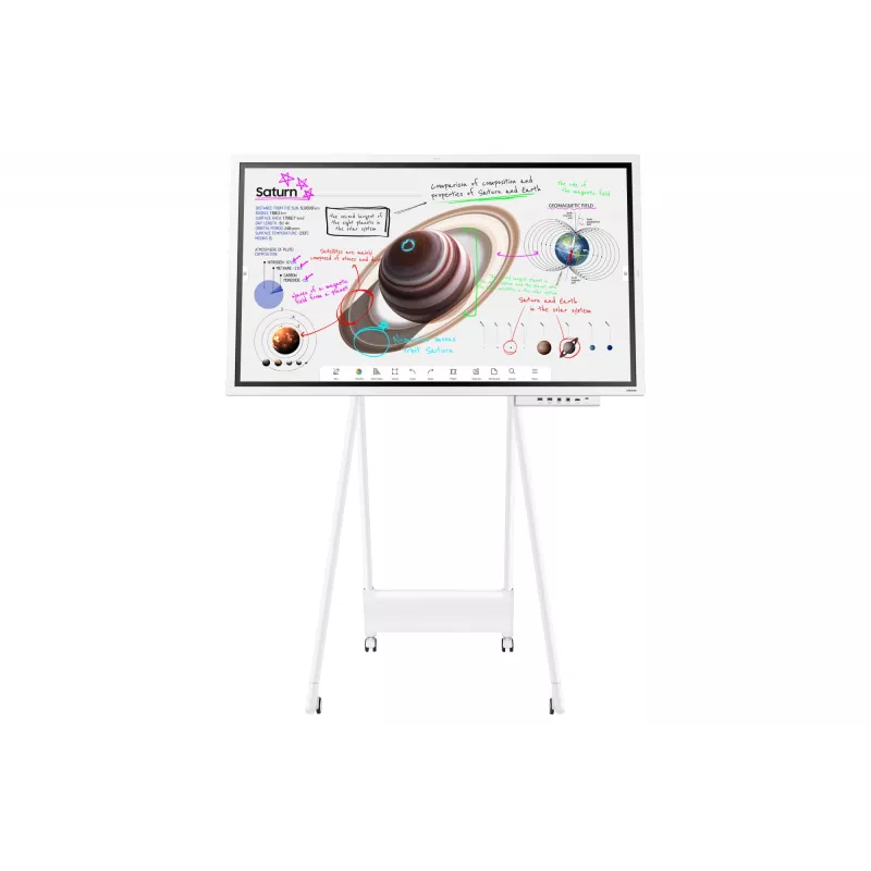 Samsung WM65B interaktives Whiteboard 165,1 cm (65 Zoll) 3840 x 2160 Pixel Touchscreen Grau, Weiß