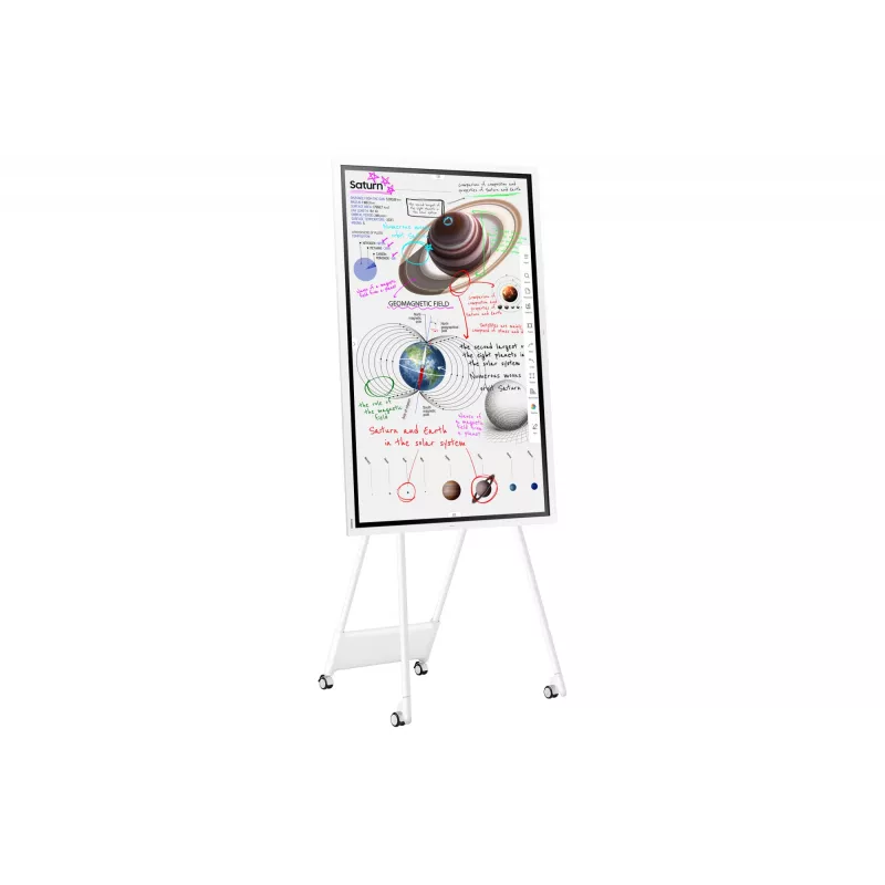 Samsung WM65B interaktives Whiteboard 165,1 cm (65 Zoll) 3840 x 2160 Pixel Touchscreen Grau, Weiß