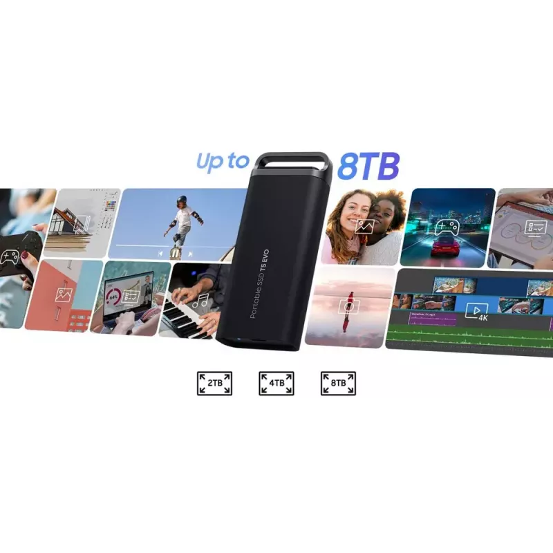 SSD-Laufwerk Samsung 2TB tragbar USB 3.2 Gen 1 MU-PH2T0S