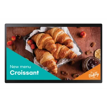 Samsung QB24C-T Digital Signage Flachbildschirm 61 cm (24 Zoll) LED Wi-Fi 250 cd/m² Full HD Schwarz Touchscreen Integrierter Prozessor Tizen 7.0 16/7