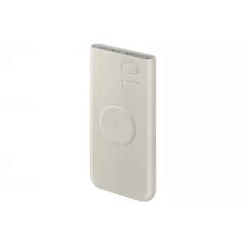 Powerbank Samsung EB-U2510XUEGEU 10000 mAh, PD 3.0 25W, USB-C Ein- und Ausgang, kabelloses Laden, 3-Geräte-Ausgang, Beige