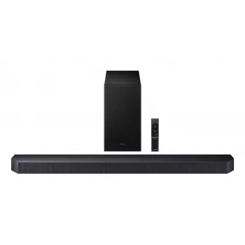 Soundbar Samsung HW-Q600F 3.1.2 Kanäle mit kabellosem Subwoofer, Bluetooth, HDR10+ (schwarz)