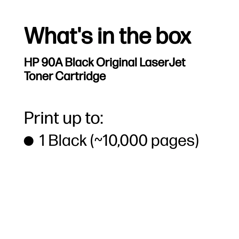 HP 90A Original LaserJet Tonerkartusche Schwarz
