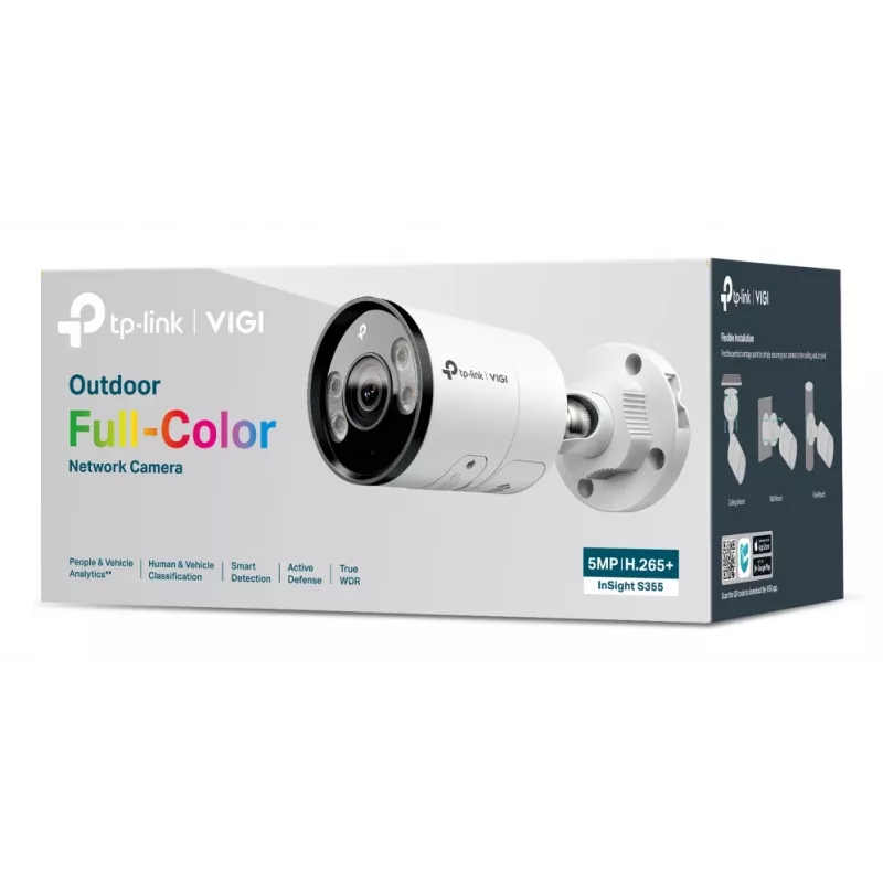 TP-Link INSIGHT S355 Bullet IP-Überwachungskamera Außenbereich 2880 x 1620 Pixel Wandmontage